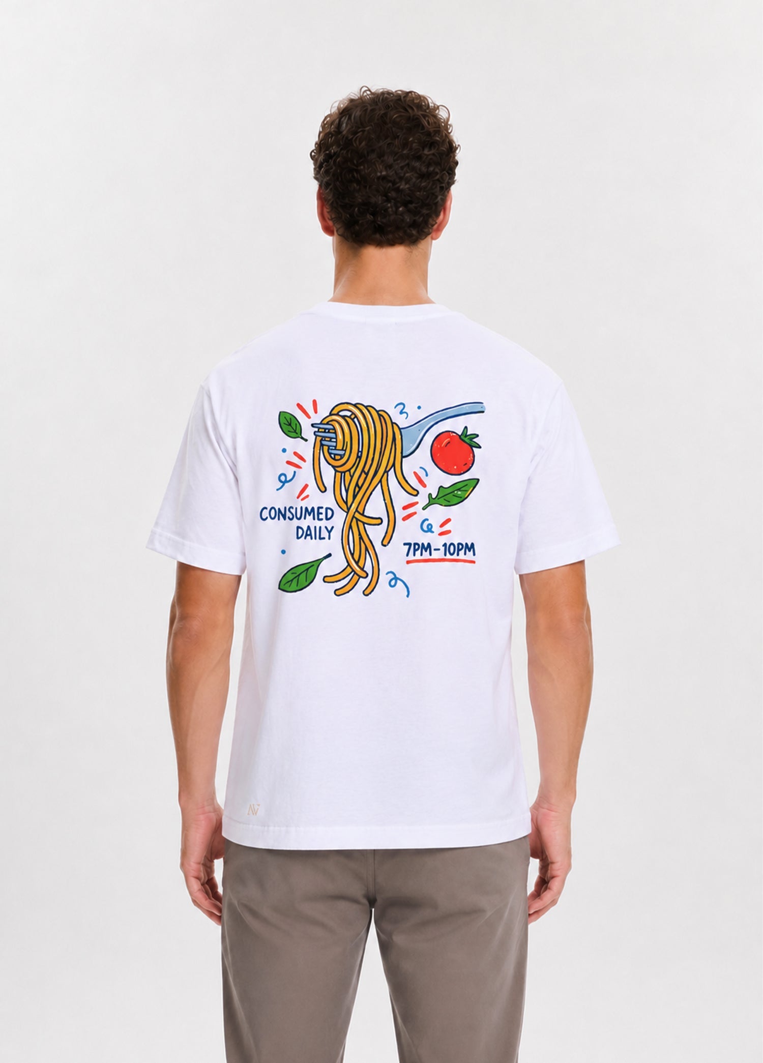 Beyaz Pasta T-Shirt