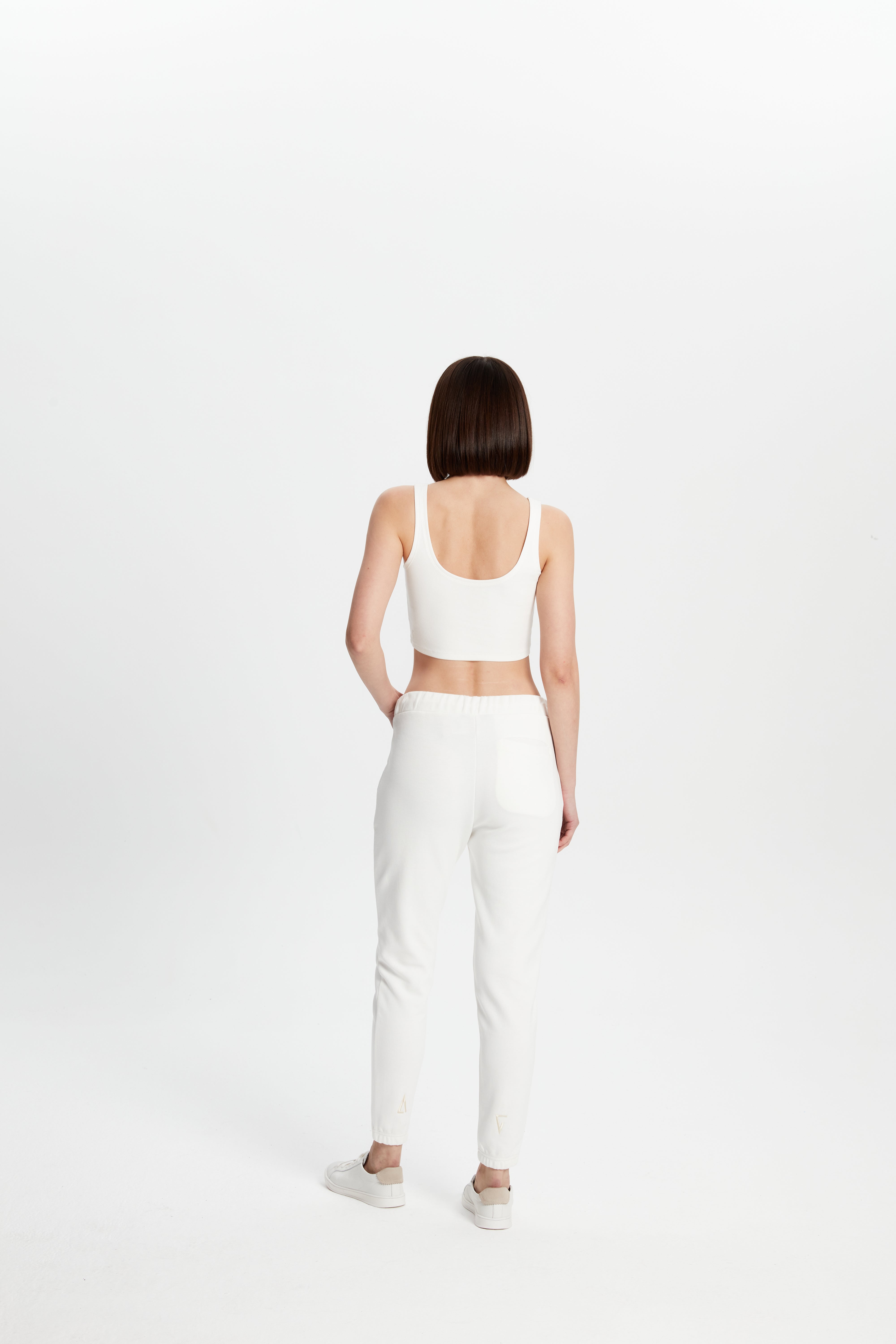 Cotton Skinny Sweatpants - Kırık Beyaz
