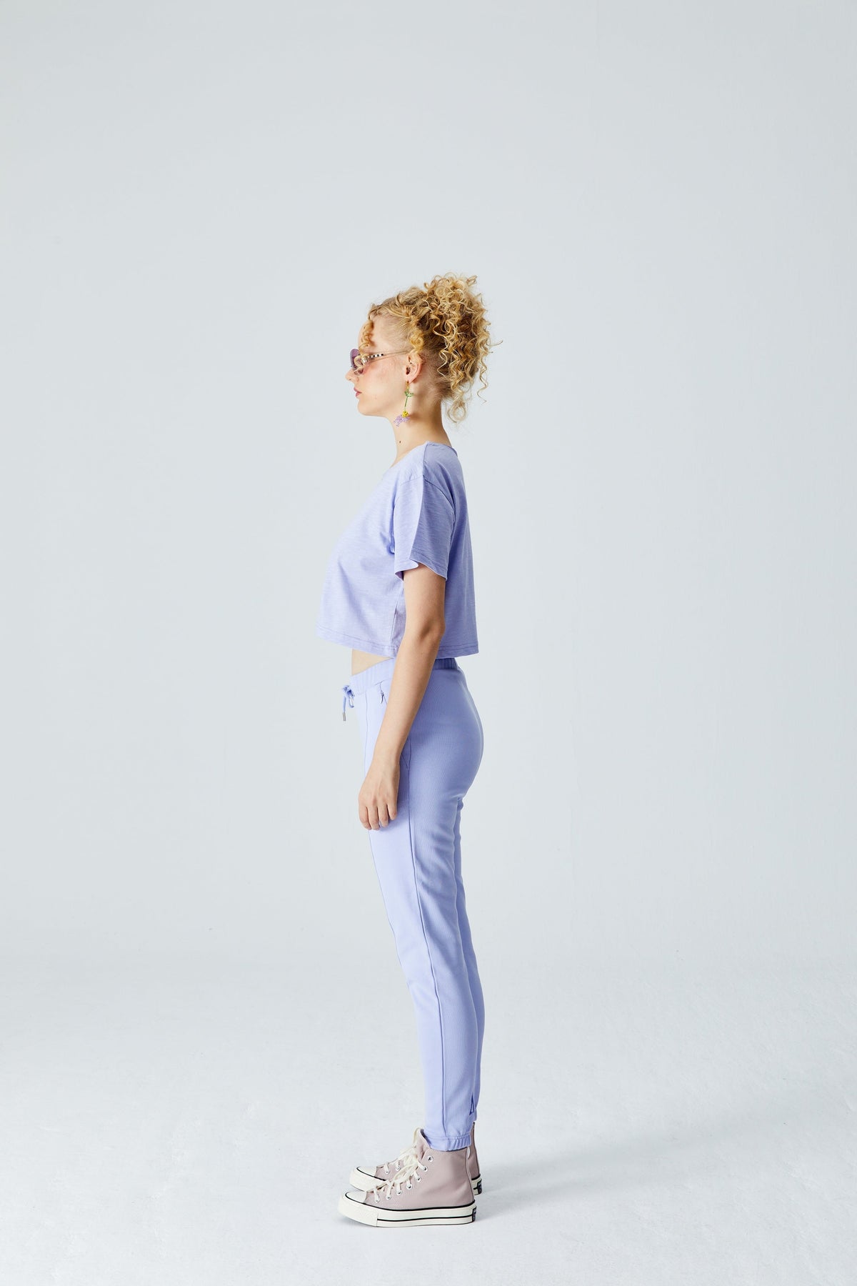 Crop T-Shirt - Lila