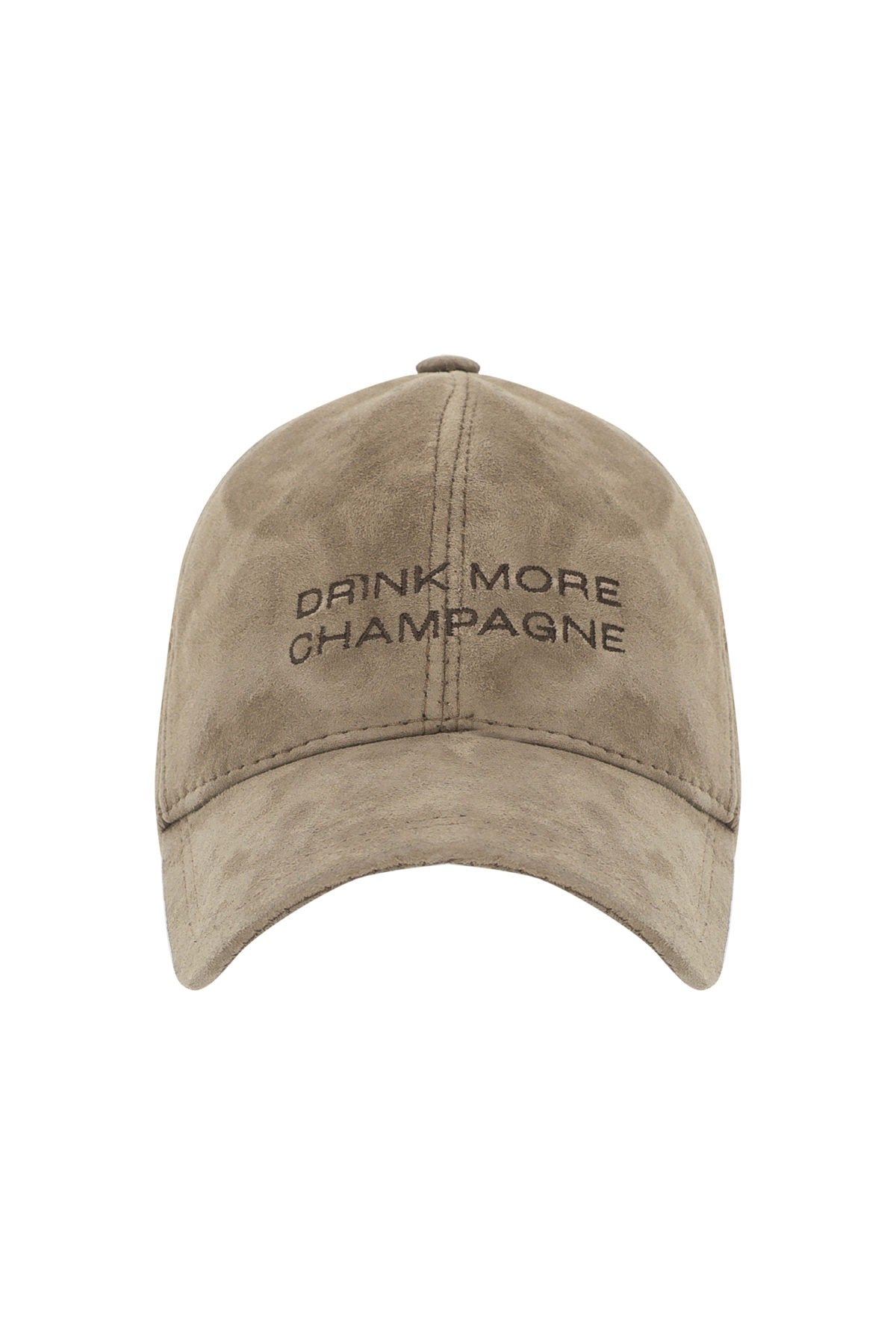 Drink More Champagne Süet Deri Şapka