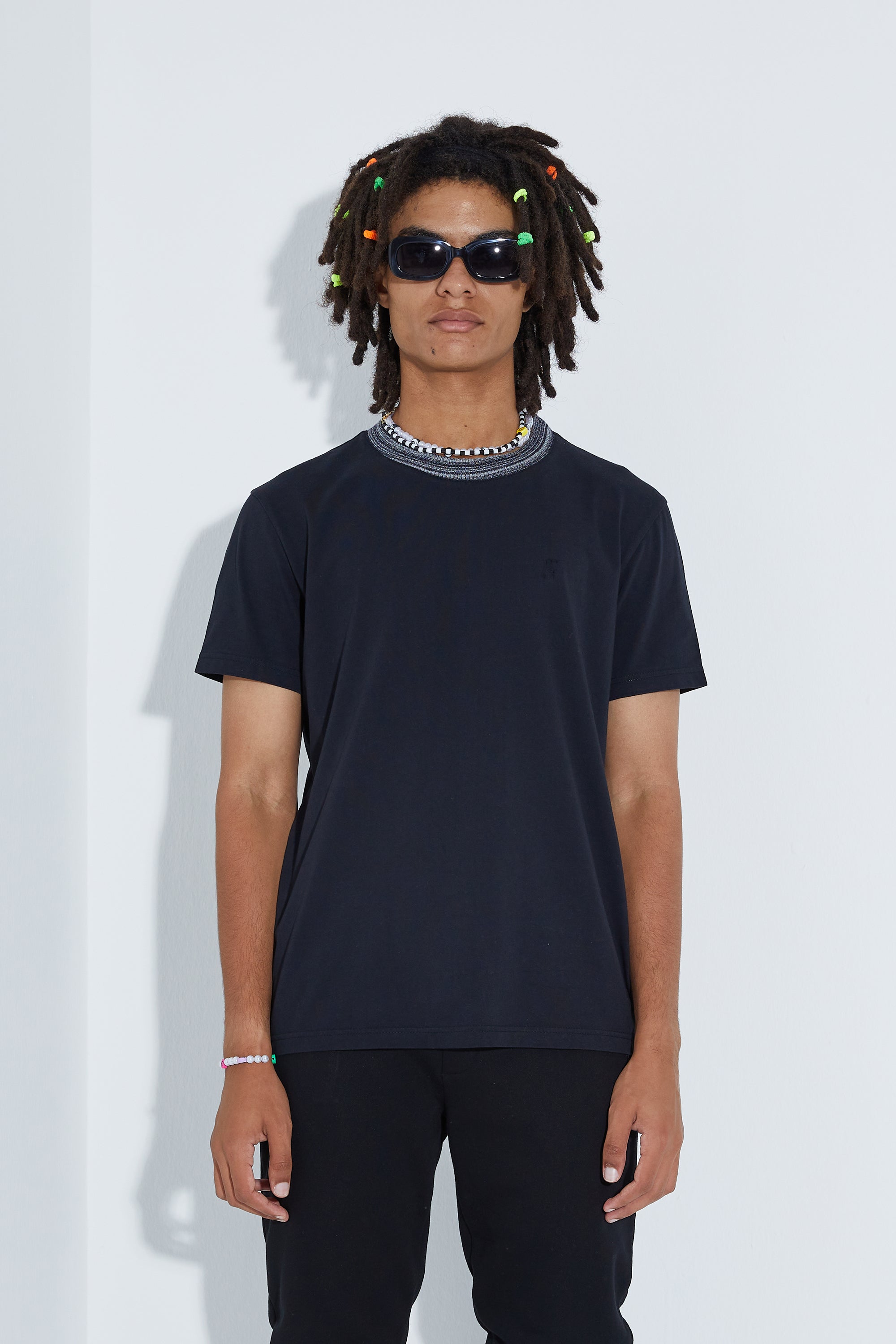 Knit T-Shirt - Siyah