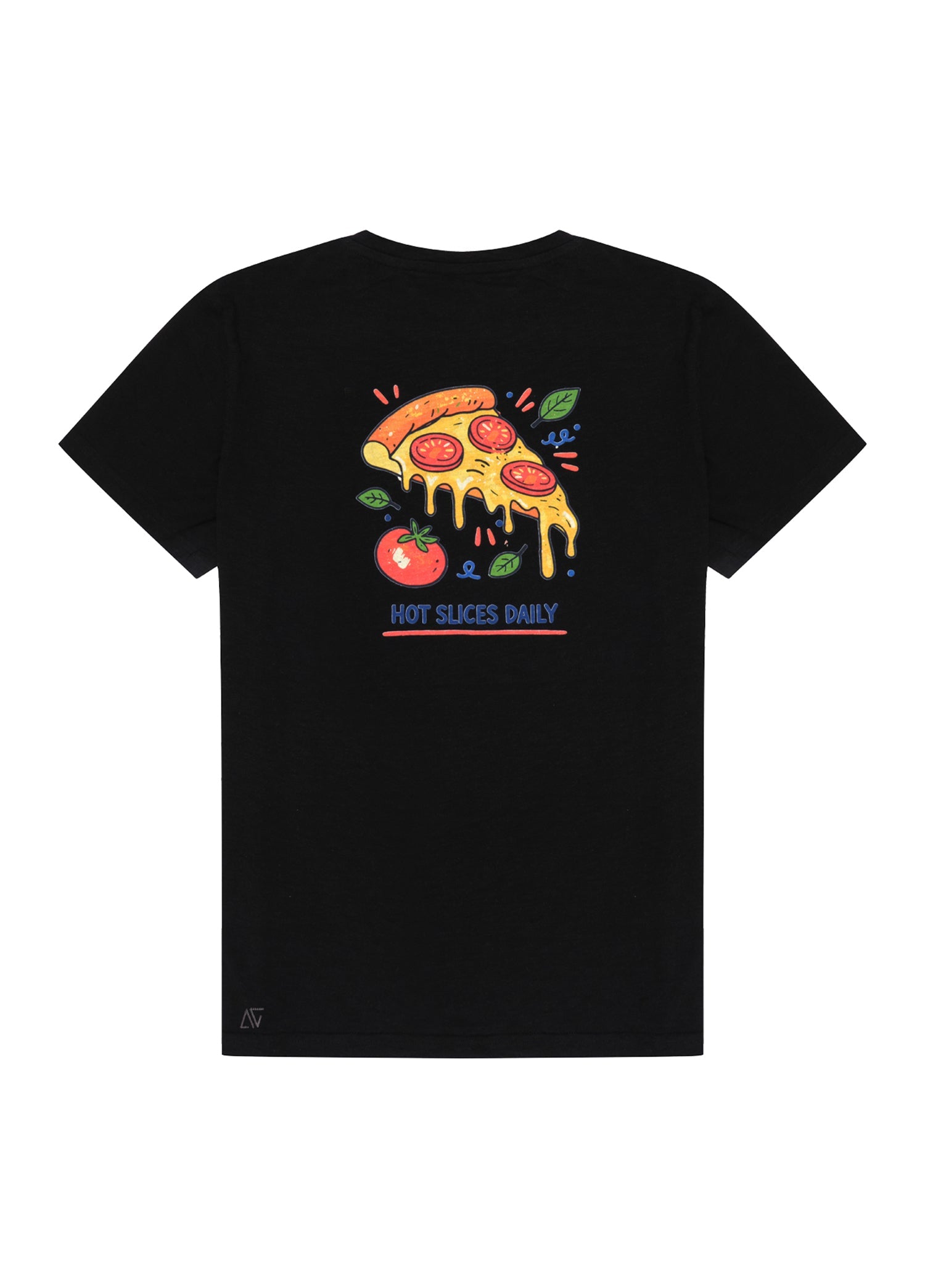 Siyah Pizza T-Shirt