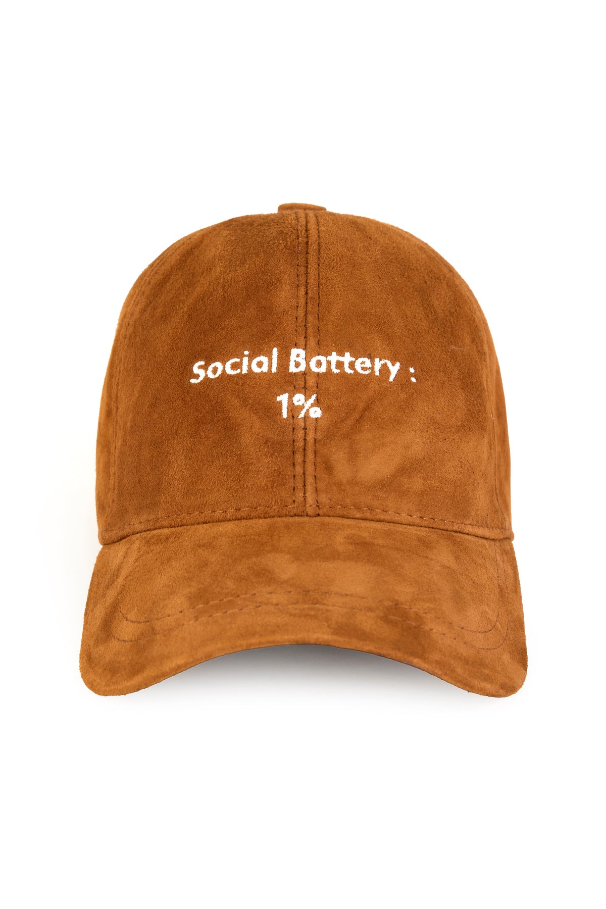 Social Battery Süet Deri Şapka