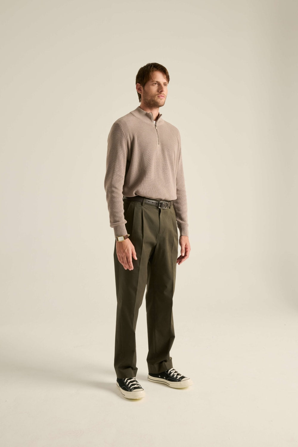 Batts-Daniele Baggy Chino Pantolon Koyu Yeşil-Pantolon-5-Milagron.com