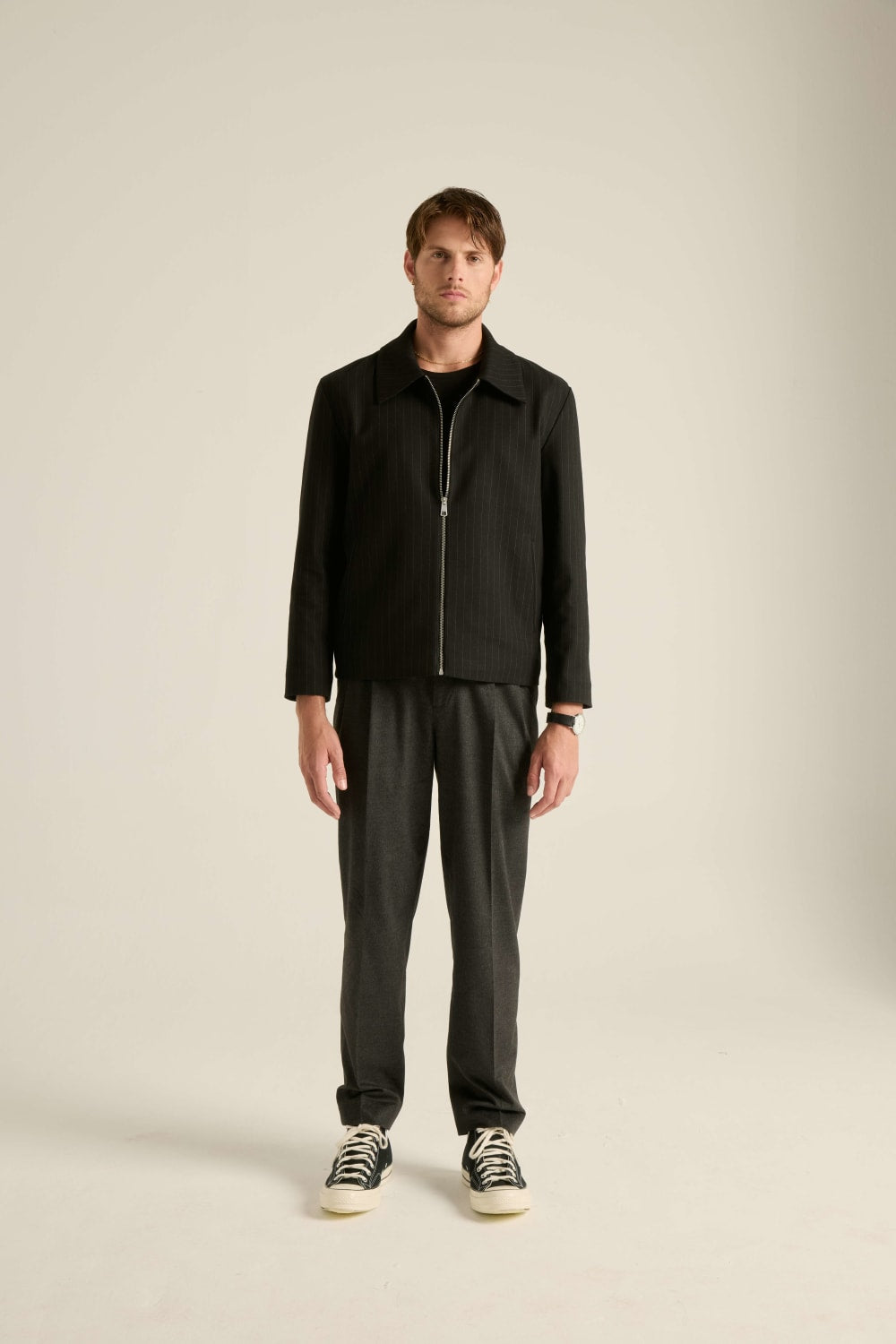 Batts-Marcus Yüksel Bel Pantolon Antrasit-Pantolon-3-Milagron.com