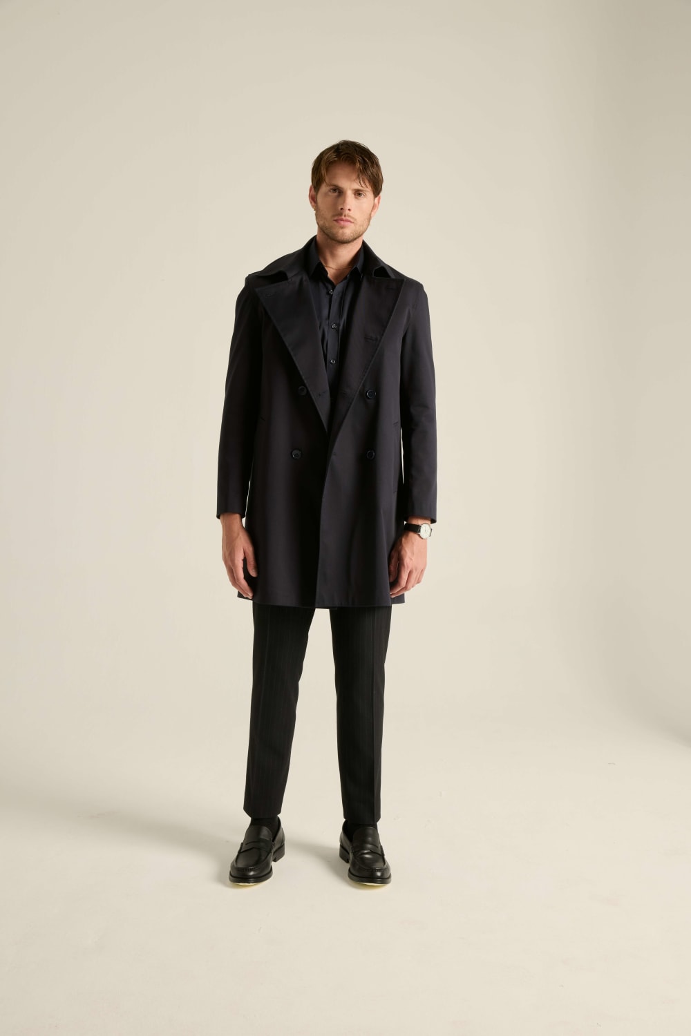 Batts-Piero Trençkot Lacivert-Trençkot-1-Milagron.com