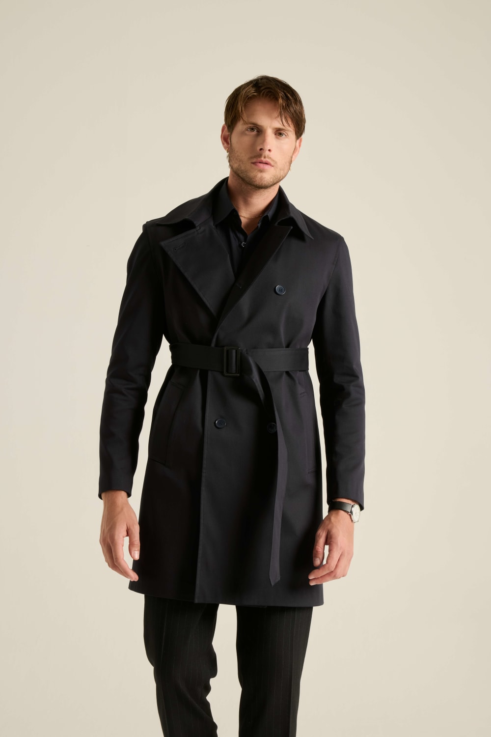 Batts-Piero Trençkot Lacivert-Trençkot-3-Milagron.com