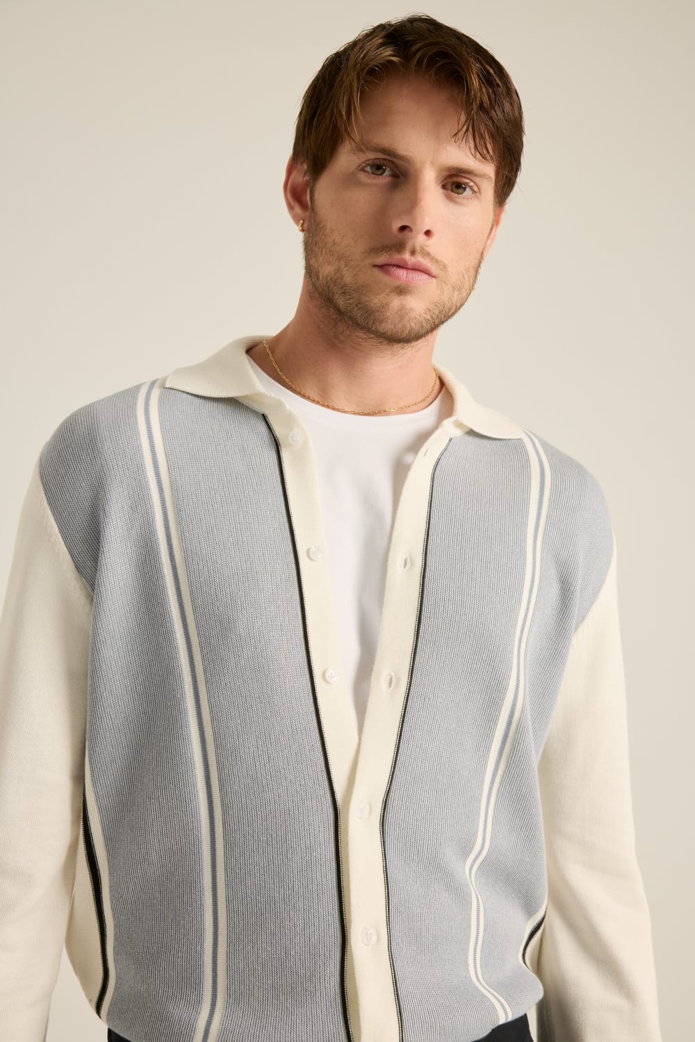 Batts-Silvio Düğmeli Triko İndigo-Sweatshirts & Hoodies-4-Milagron.com