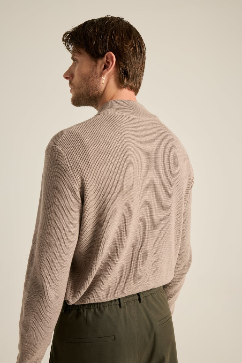 Batts-Volpe Half Zipped Triko Taş-Sweatshirts & Hoodies-3-Milagron.com