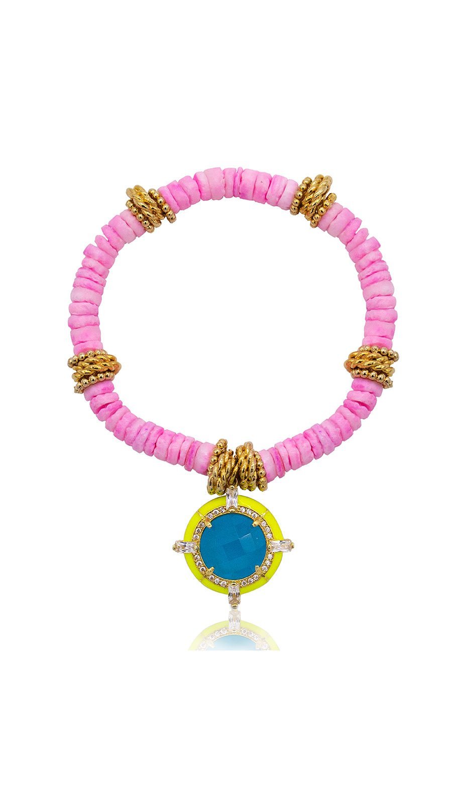 Bayemeyc-Auroral Sun Doğal Taş Bi̇lekli̇k-Bileklik-1-Milagron.com