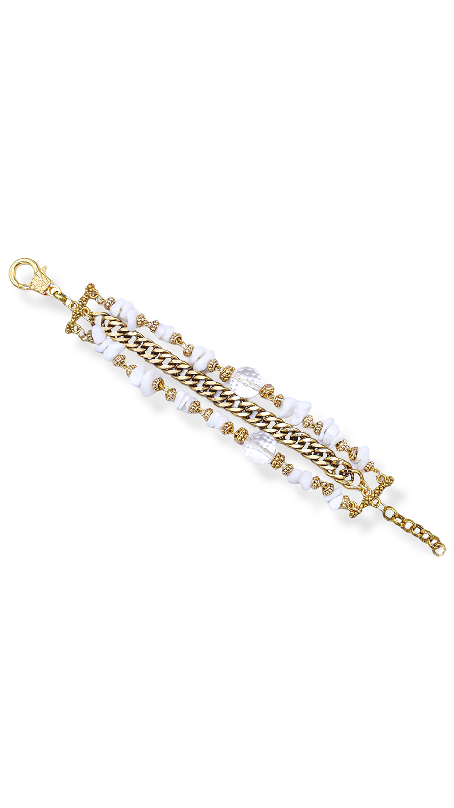 Bayemeyc-Bianco Kuvars Doğal Taş Bi̇lekli̇k-Bileklik-1-Milagron.com