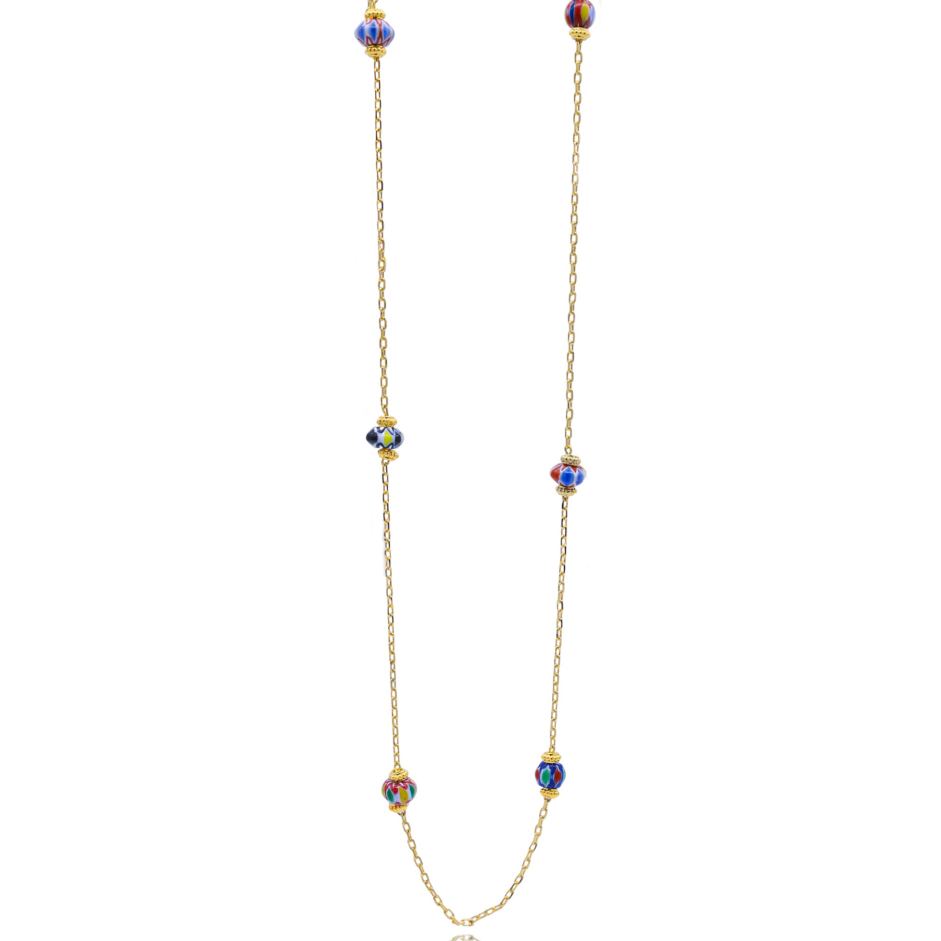 Bayemeyc-Bleu Zi̇nci̇r Altın Kaplama Kolye-Kolye-1-Milagron.com