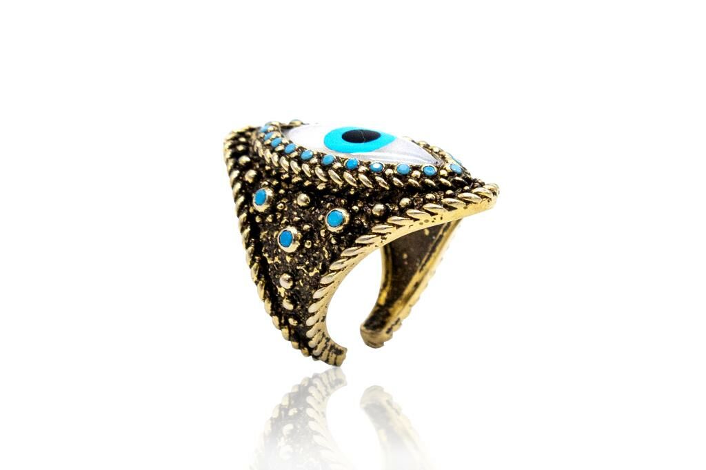 Bayemeyc-Cabra Mavi̇ Eski̇tme Yüzük-Yüzük-3-Milagron.com