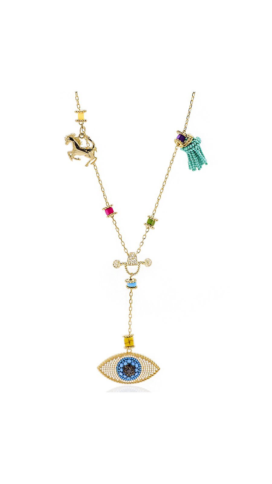 Bayemeyc-Chance Göz Zi̇nci̇r Kolye-Kolye-1-Milagron.com