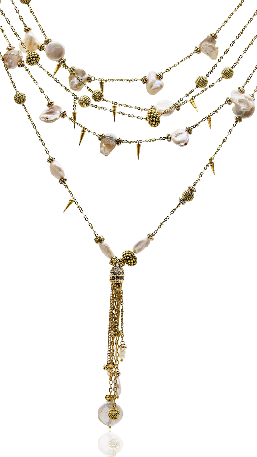 Bayemeyc-Coraggio Altın Kaplama Çoklu Kolye-Kolye-1-Milagron.com