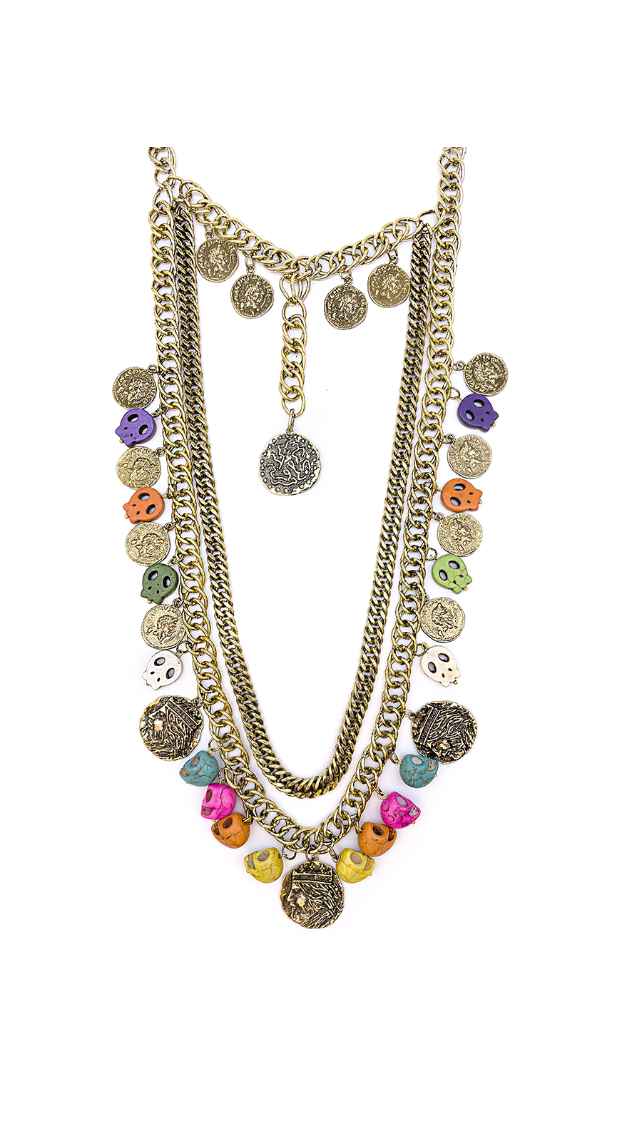 Bayemeyc-Cranio Zi̇nci̇r Çoklu Kolye-Kolye-1-Milagron.com