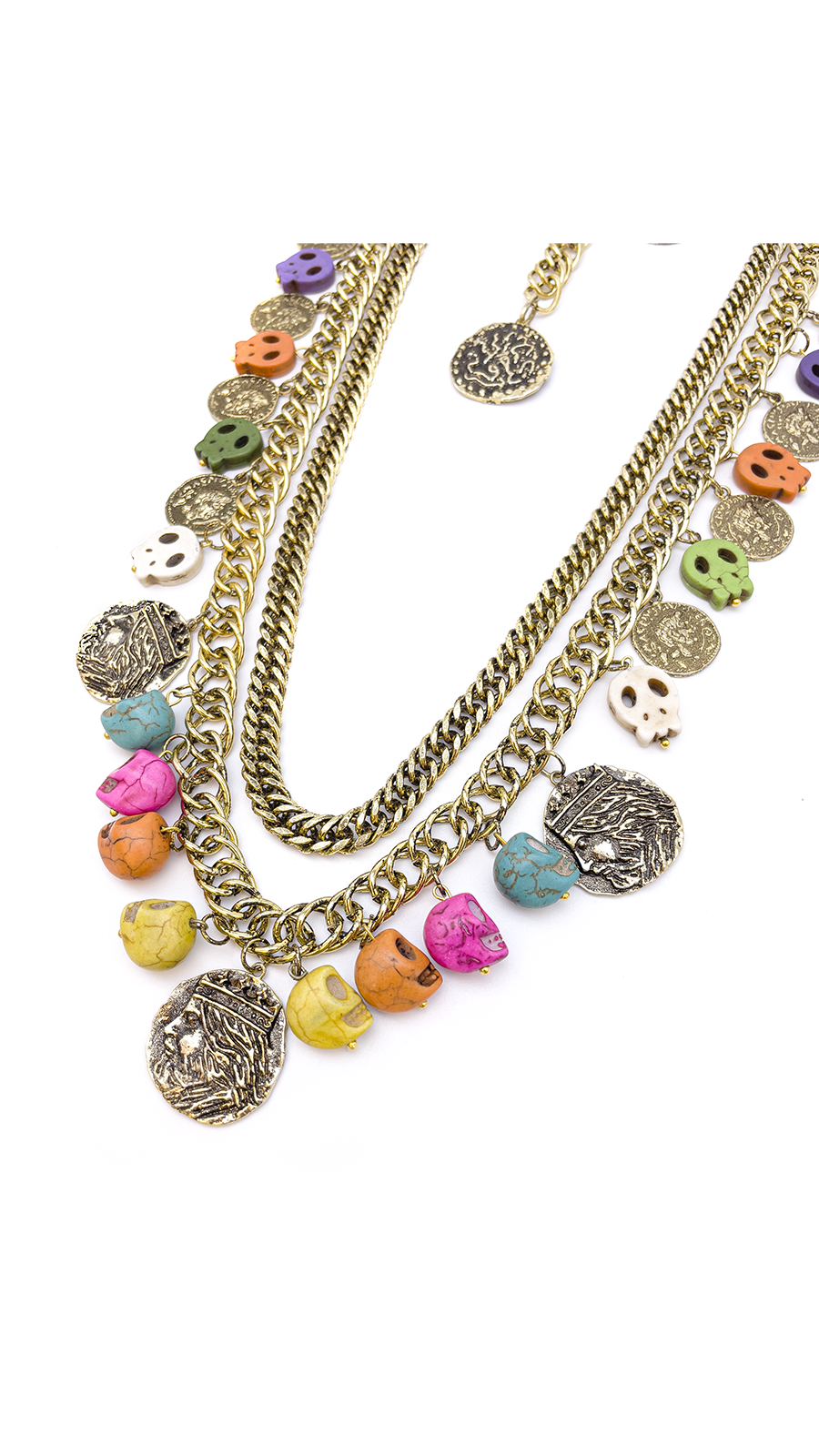 Bayemeyc-Cranio Zi̇nci̇r Çoklu Kolye-Kolye-2-Milagron.com