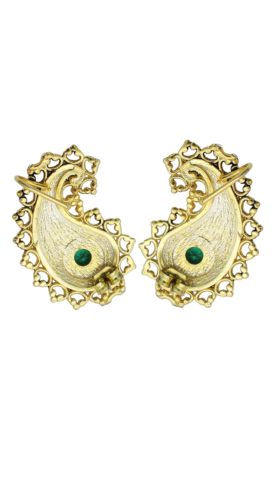 Bayemeyc-Emperor Altın Kaplama Cuff Küpe-Küpe-2-Milagron.com