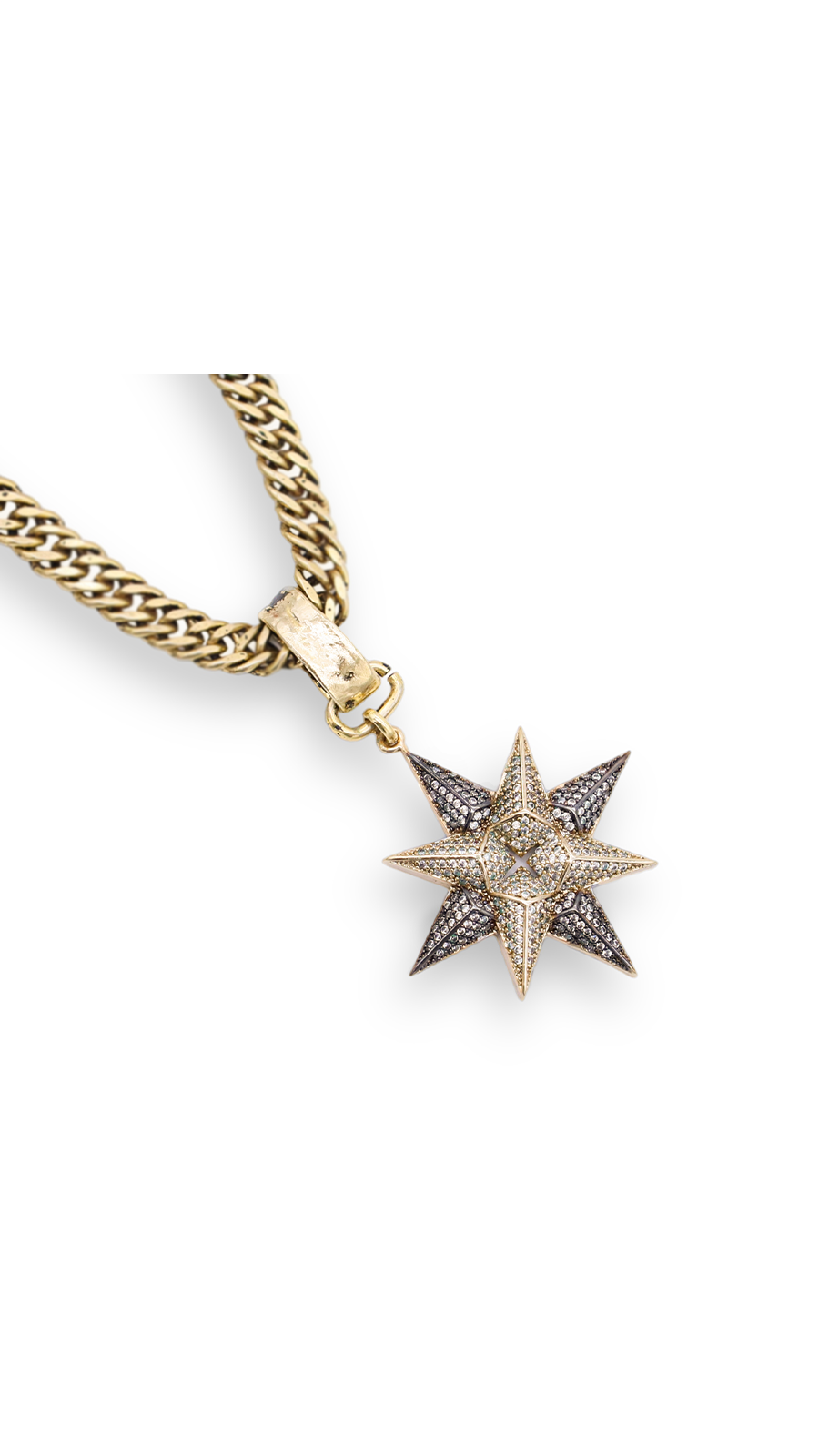 Bayemeyc-Estrella Negra Altın Kaplama Kolye-Kolye-2-Milagron.com