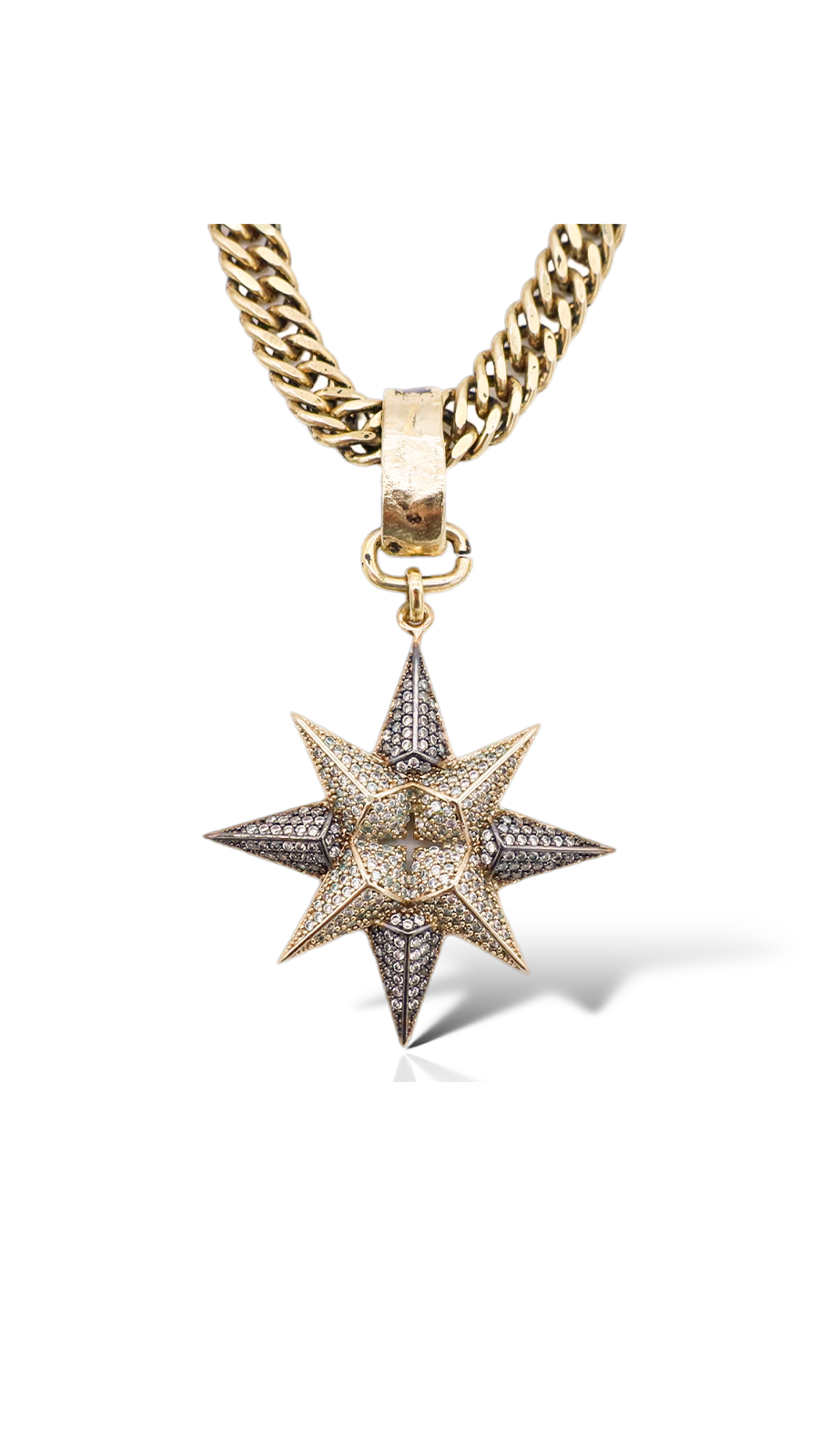 Bayemeyc-Estrella Negra Altın Kaplama Kolye-Kolye-3-Milagron.com