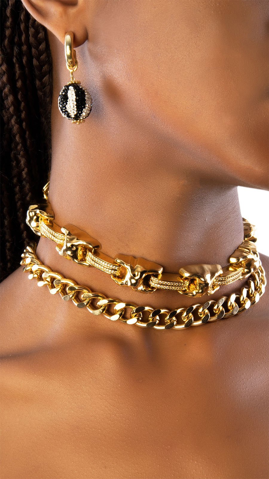 Bayemeyc-Fama Altın Kaplama Choker Kolye-Kolye-3-Milagron.com