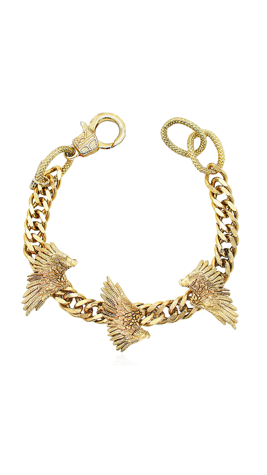 Bayemeyc-Feather Altın Kaplama Zi̇nci̇r Bi̇lekli̇k-Bileklik-1-Milagron.com