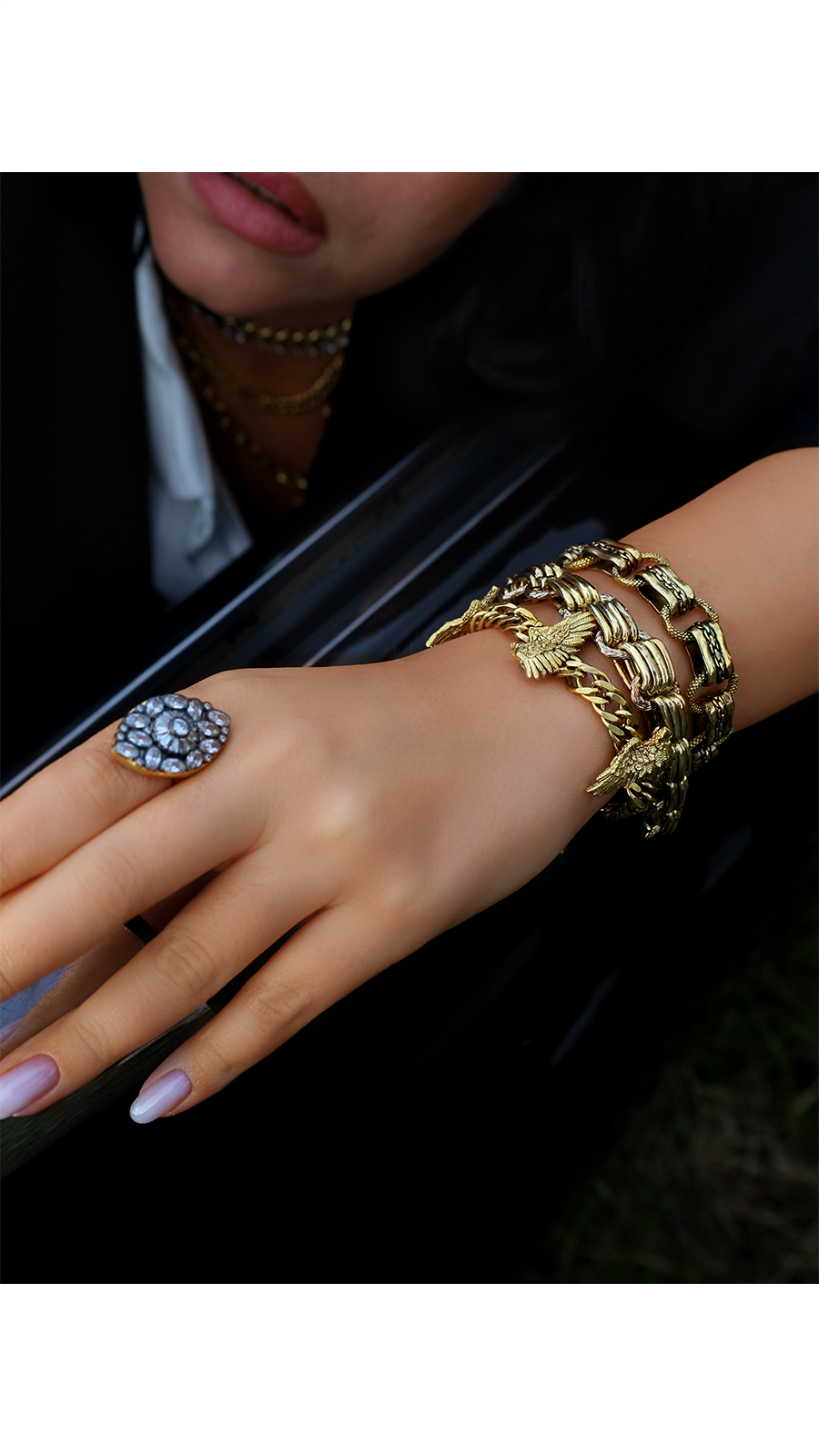 Bayemeyc-Feather Altın Kaplama Zi̇nci̇r Bi̇lekli̇k-Bileklik-2-Milagron.com