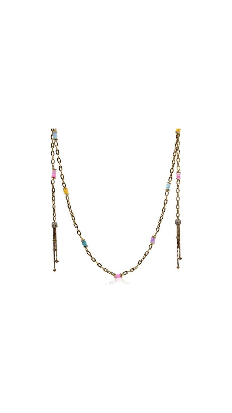 Bayemeyc-Flore Altın Kaplama Zi̇nci̇r Kolye-Kolye-1-Milagron.com