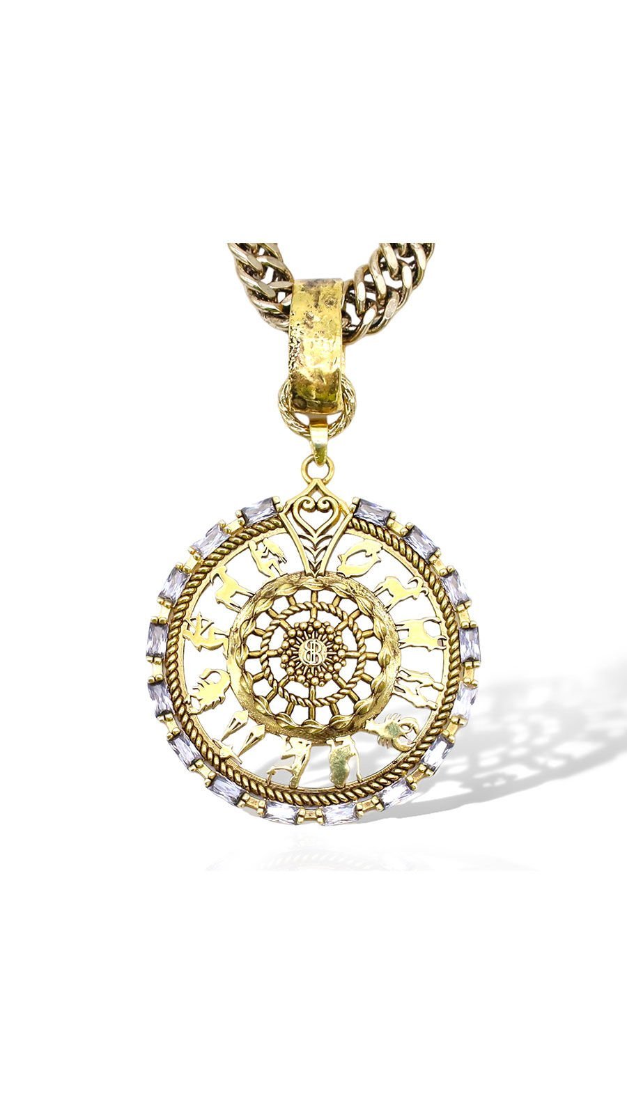 Bayemeyc-Galassia Madalyon Burç Kolye-TÜM ÜRÜNLER-2-Milagron.com