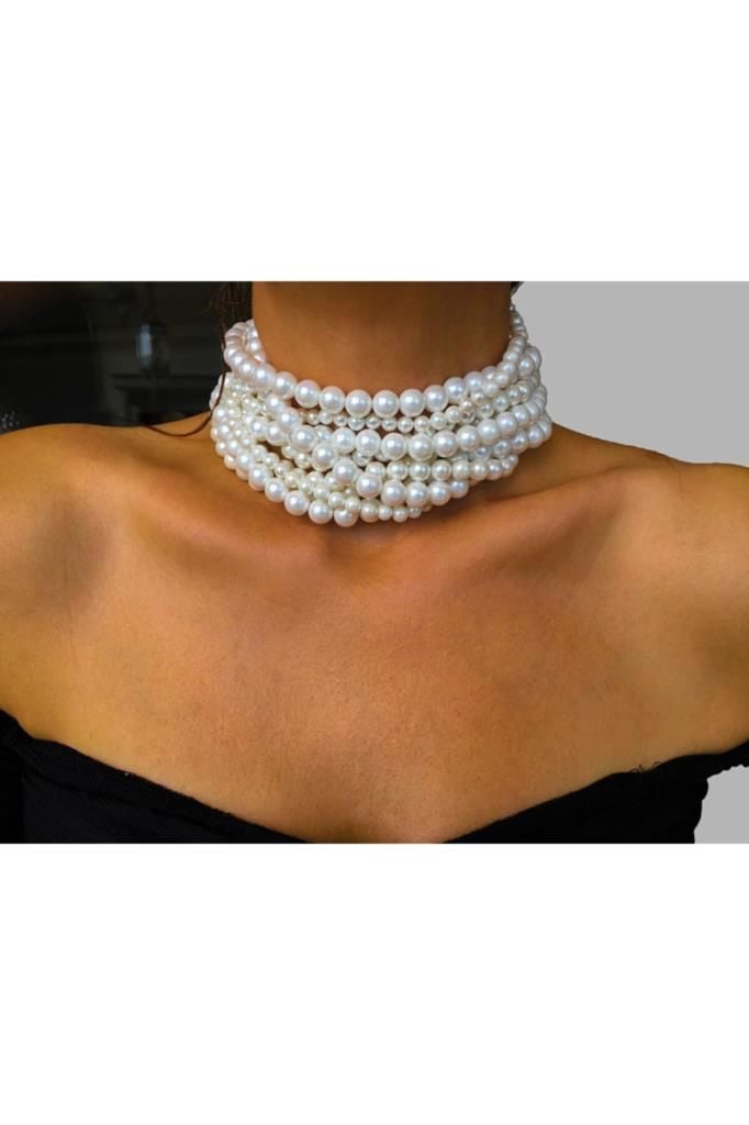 Bayemeyc-Isla Grande İnci̇ Choker Kolye-Kolye-2-Milagron.com