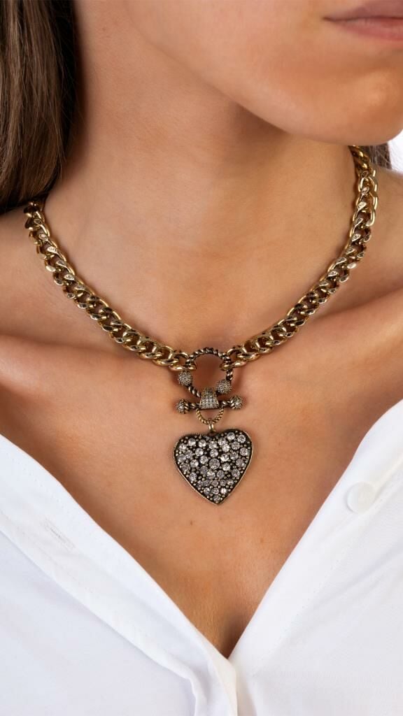 Bayemeyc-Love Kalp Charm Kolye-Kolye-2-Milagron.com