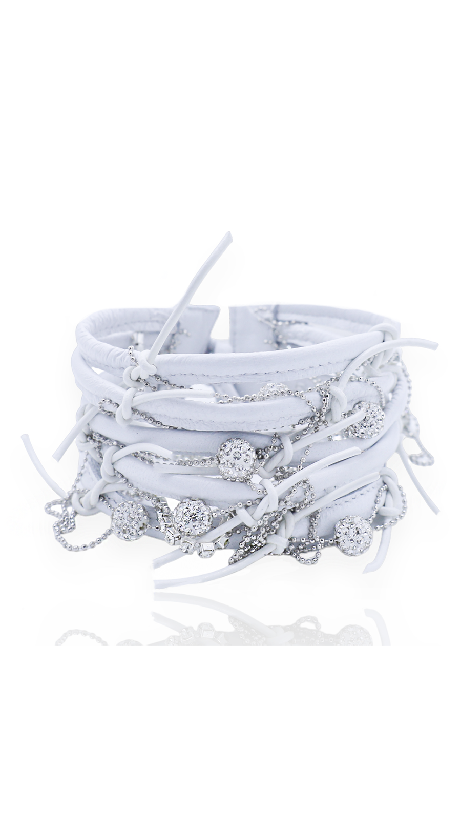 Bayemeyc-Luci Beyaz Deri̇ Kolye-Kolye-2-Milagron.com