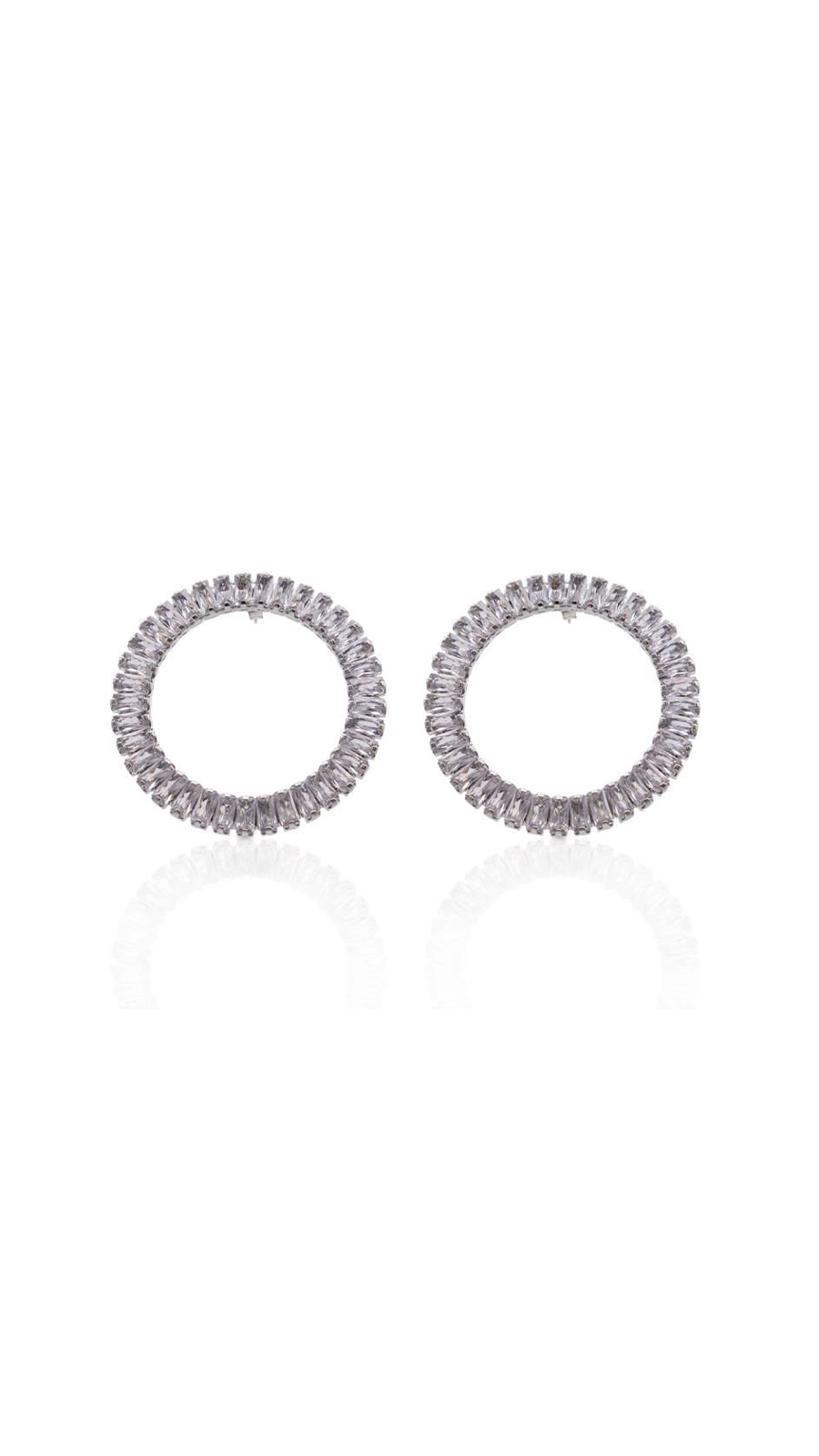 Lunar KriStal Taşli Baget Küpe