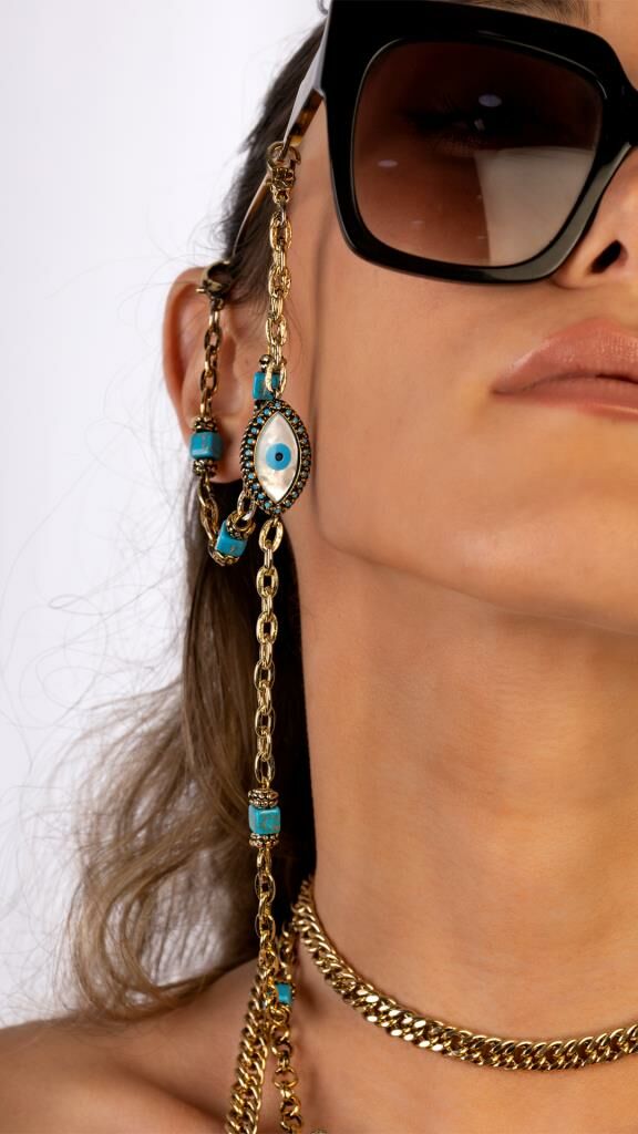 Bayemeyc-Mi̇neli̇ Sedef Taşlı Gözlük Aksesuarı-Gözlük Aksesuarı-2-Milagron.com