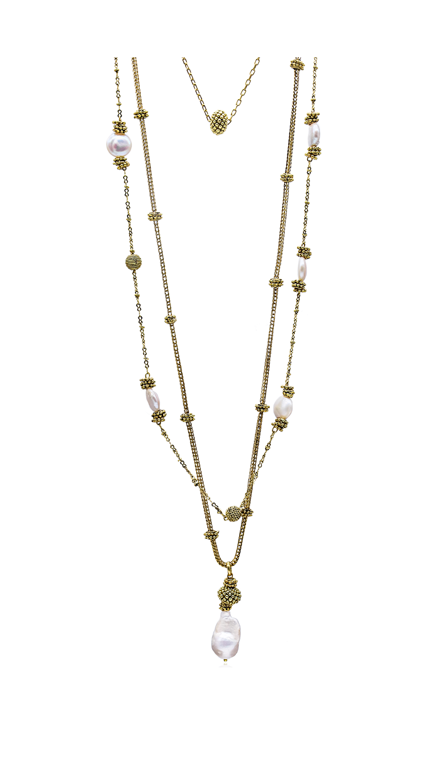 Bayemeyc-Mixte Altın Kaplama Çoklu Kolye-Kolye-1-Milagron.com