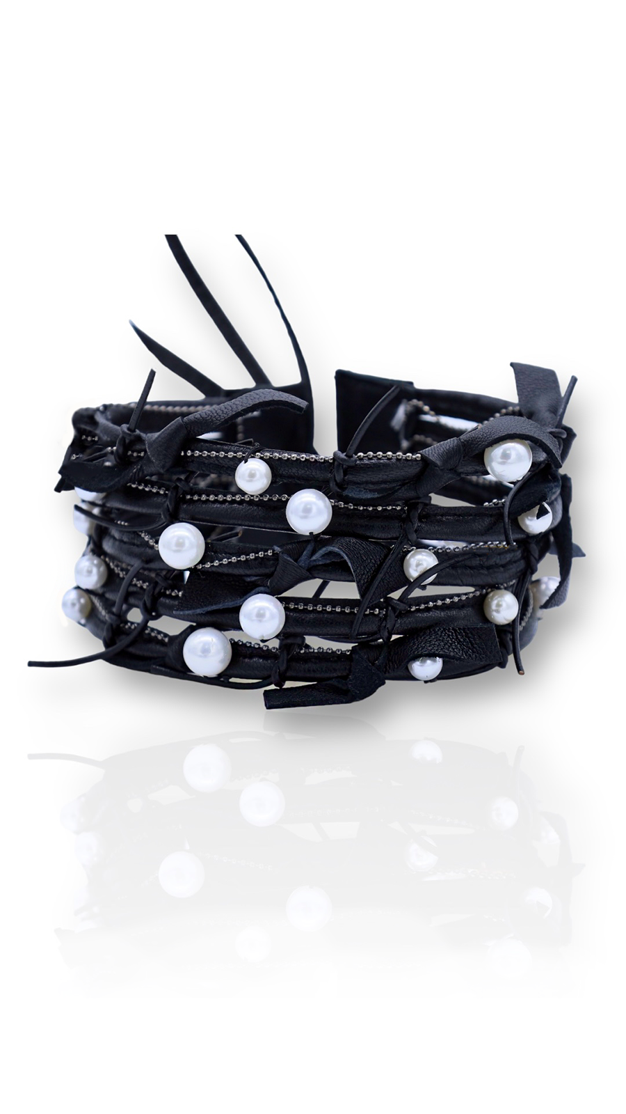 Bayemeyc-Pellis Deri̇ Choker Kolye-Kolye-1-Milagron.com