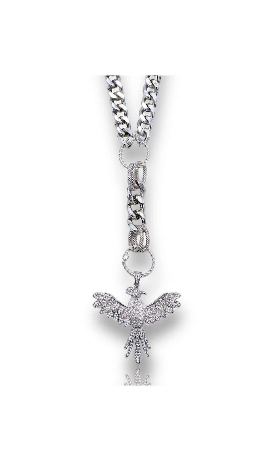 Bayemeyc-Phoenix Eski̇tme Anka Kuşu Kolye-Kolye-1-Milagron.com