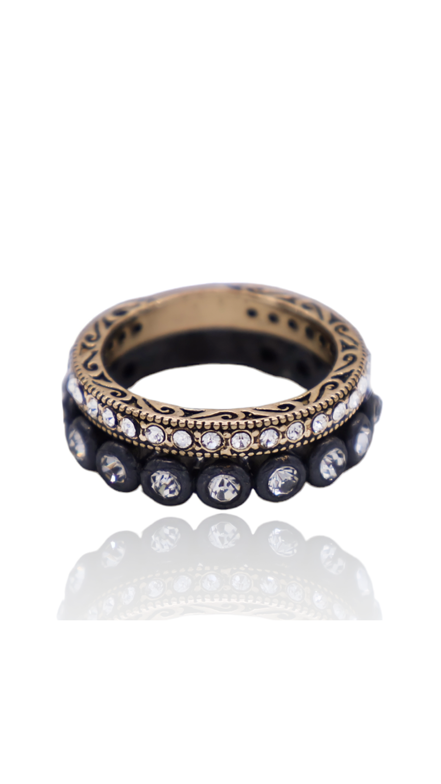 Bayemeyc-Reine Kri̇stal Taşlı Yüzük-Yüzük-2-Milagron.com