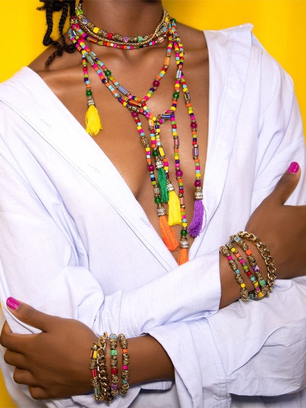 Bayemeyc-Renkli̇ Yaz Kolye-Kolye-2-Milagron.com