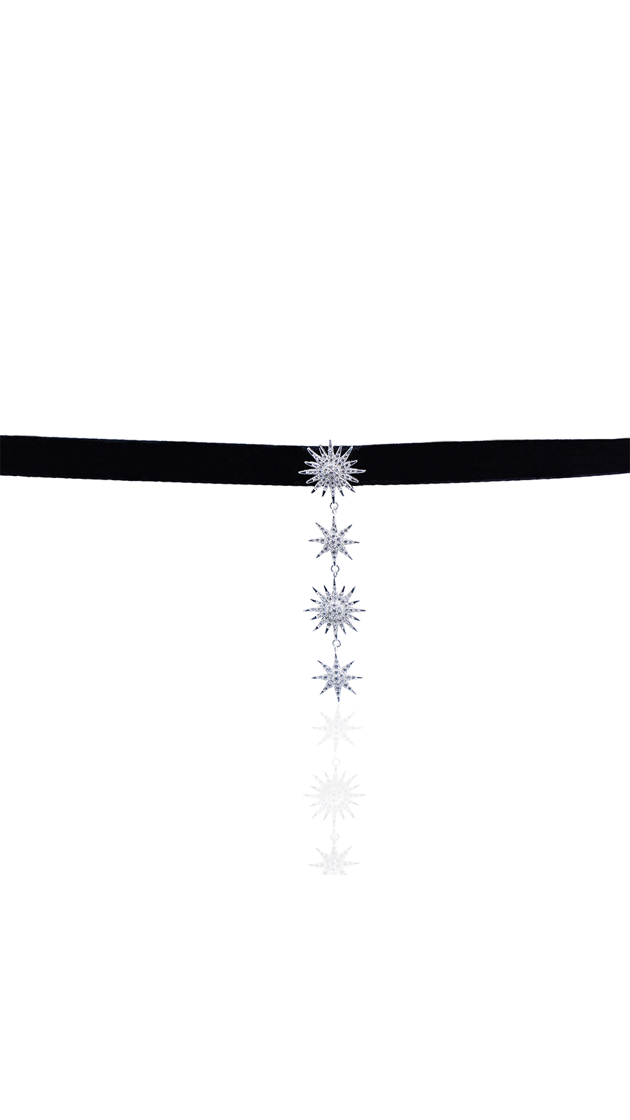 Bayemeyc-Soriante Yıldız Kadi̇fe Kolye Si̇yah-Kolye-1-Milagron.com