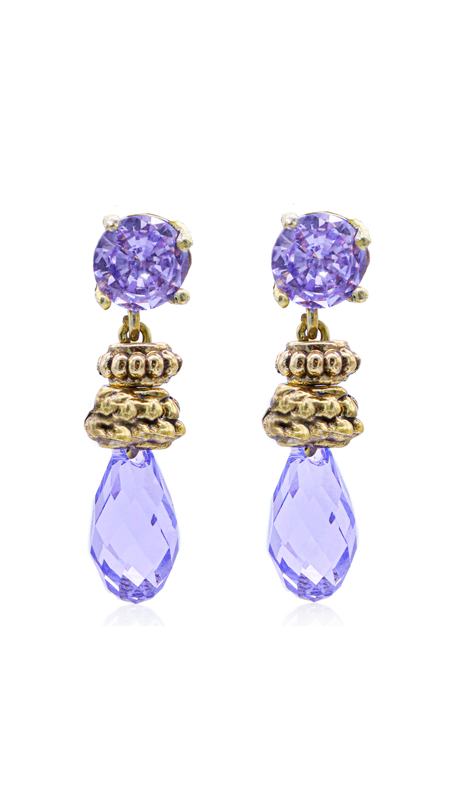 Bayemeyc-Violet Damla Küpe-Küpe-1-Milagron.com