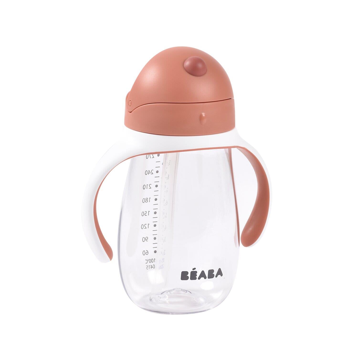 300 Ml Şeffaf Pipetli Suluk, Terracotta