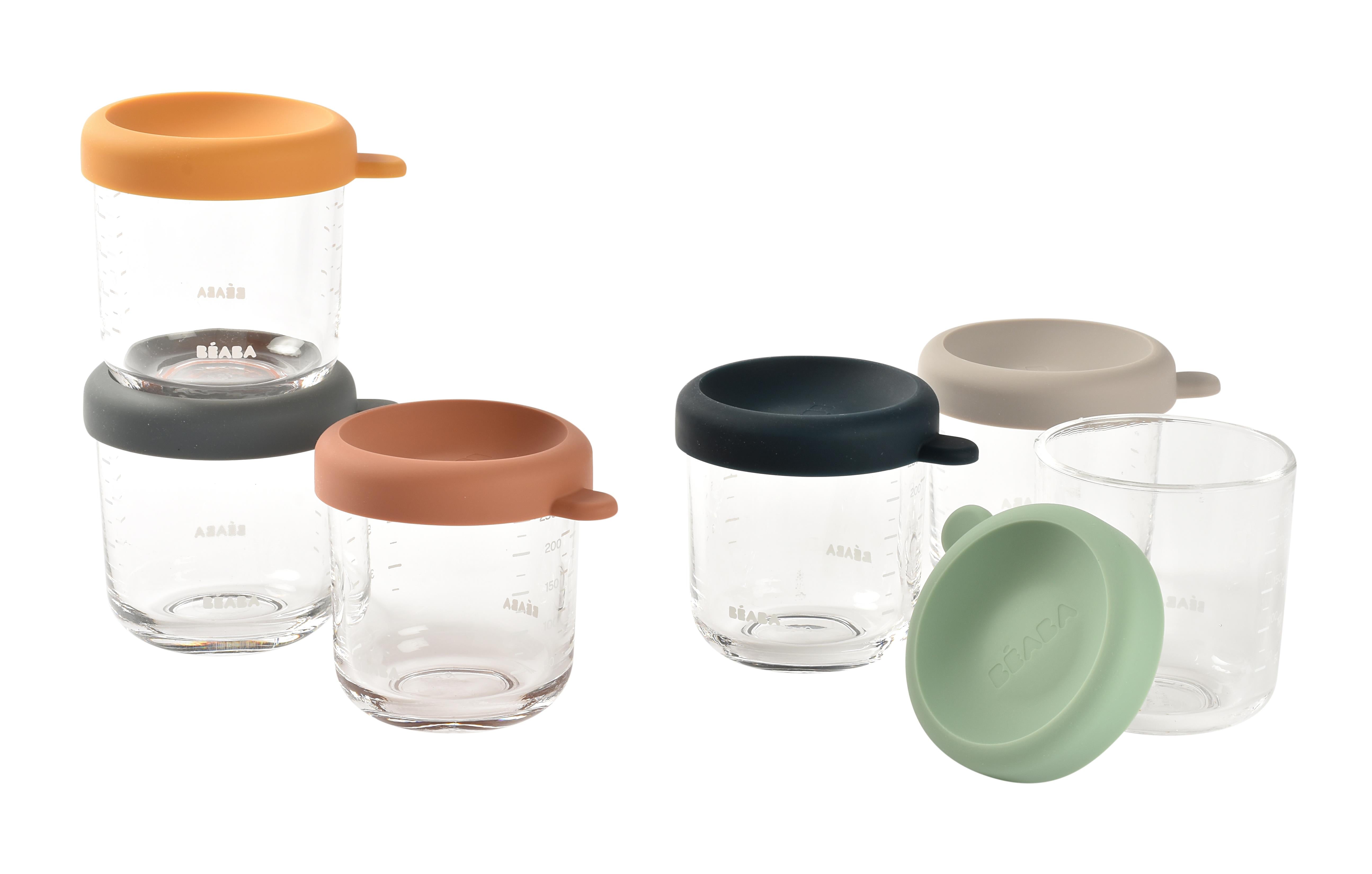Bebek Cam Mama Kavanozu 6Lı Set 250 Ml, Sunrise Color Mix