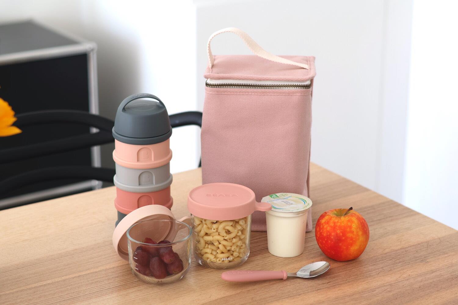 İZotermik Beslenme Çantası, Canvas Dusty Pink