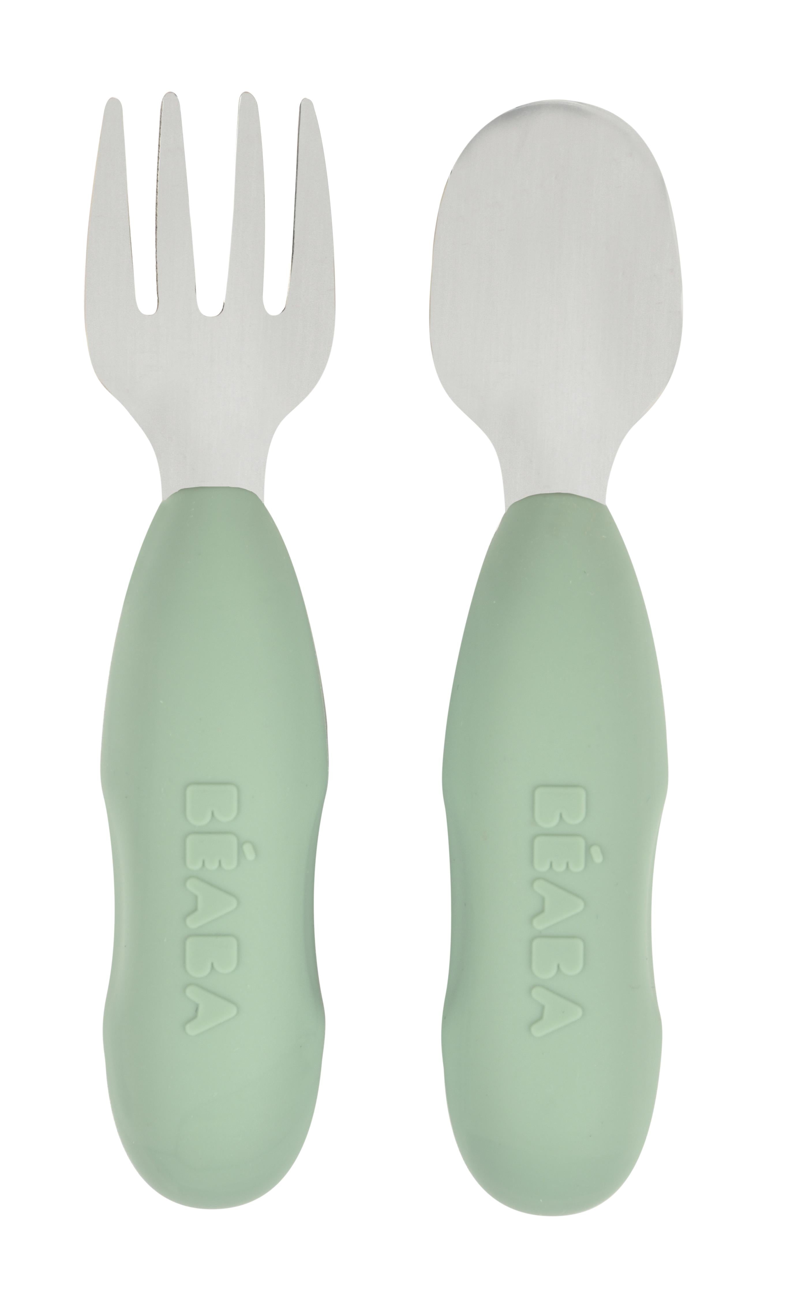 Paslanmaz Çelik Çatal Kaşık Seti, Sage Green