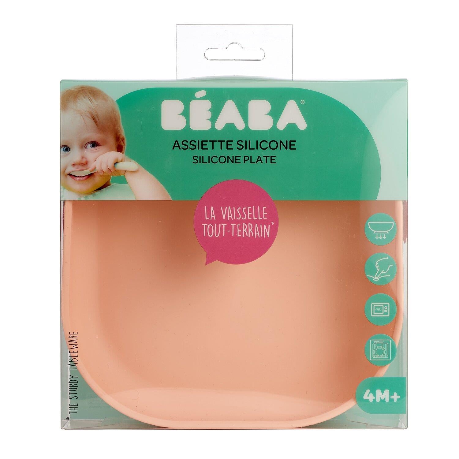 Vakumlu Silikon Tabak, Light Pink