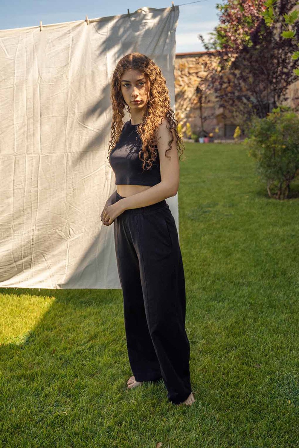 Bed and Beyond-Bol Paça Eşofman Altı - Siyah-Eşofman-1-Milagron.com