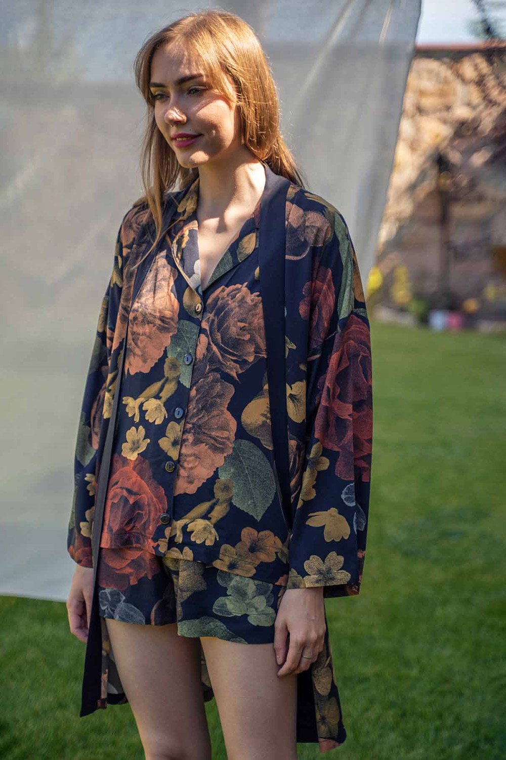 Bed and Beyond-Kısa Kimono – Secret Garden-Sabahlık-1-Milagron.com