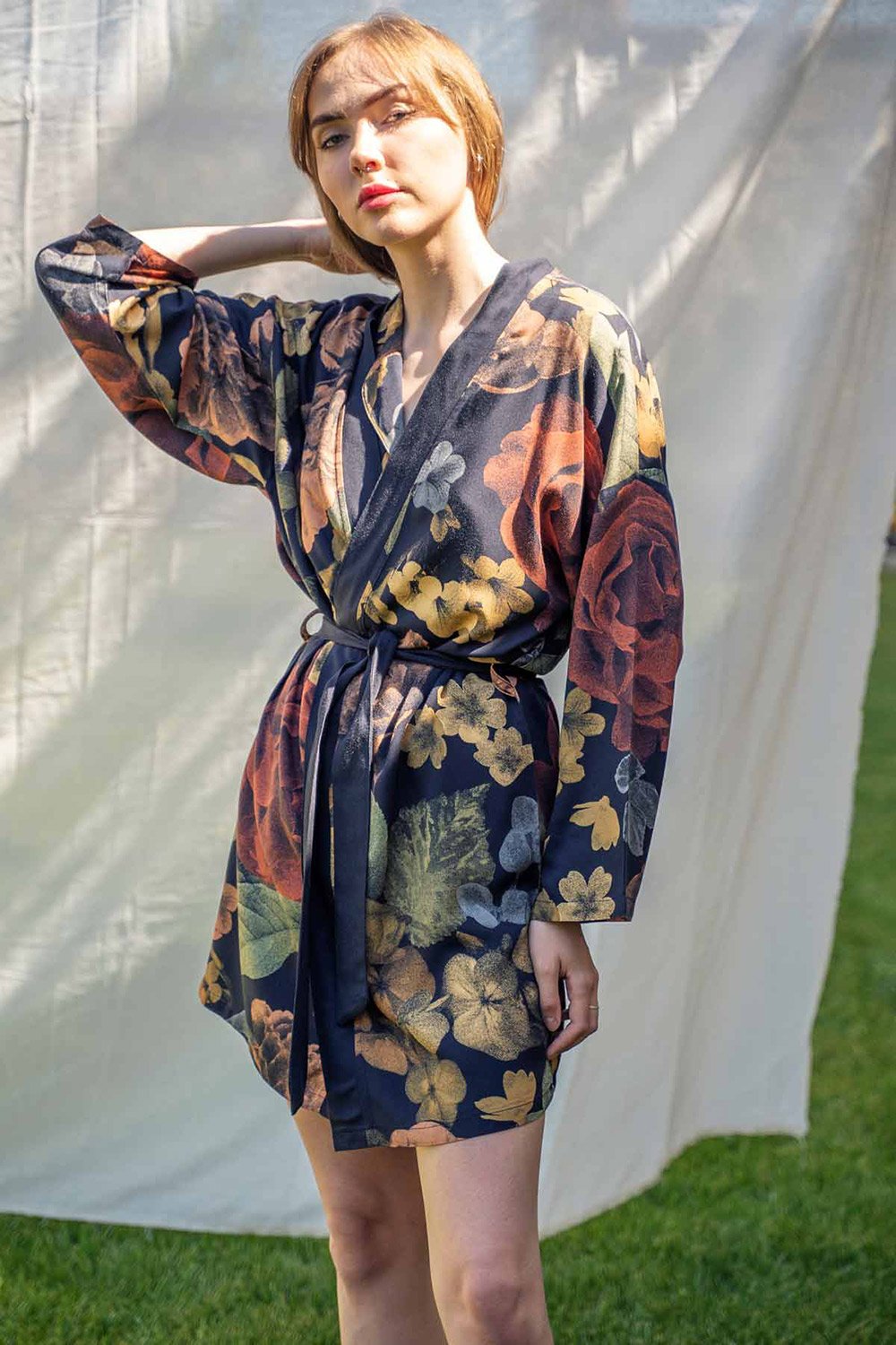 Bed and Beyond-Kısa Kimono – Secret Garden-Sabahlık-2-Milagron.com