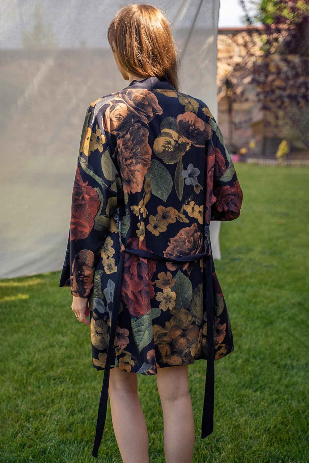 Bed and Beyond-Kısa Kimono – Secret Garden-Sabahlık-3-Milagron.com